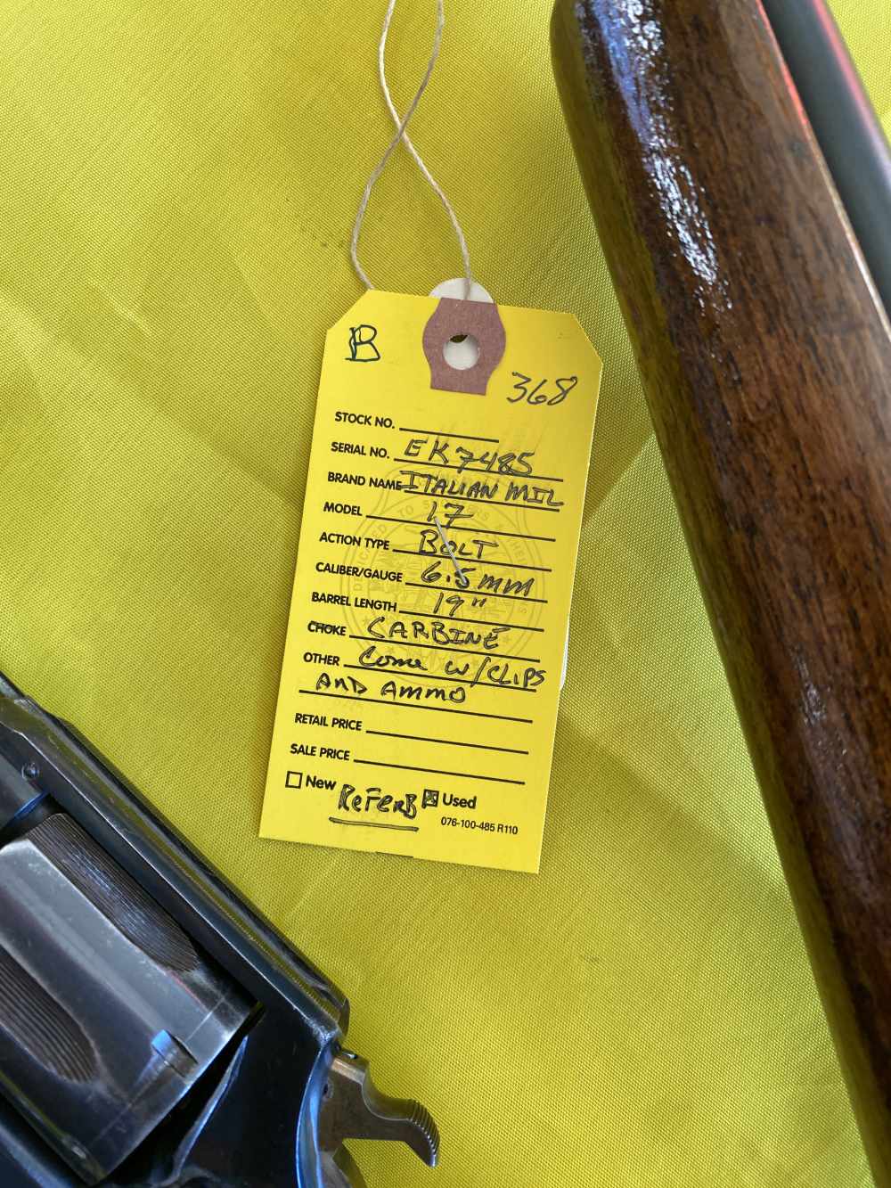 Italian Military rifle AND Taurus Model 80 38 Special-img-2