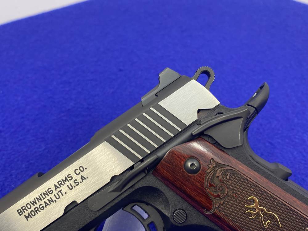 Browning 1911-380 Black Label Medallion .380 ACP 3.625" *ENGRAVED GRIPS*-img-8