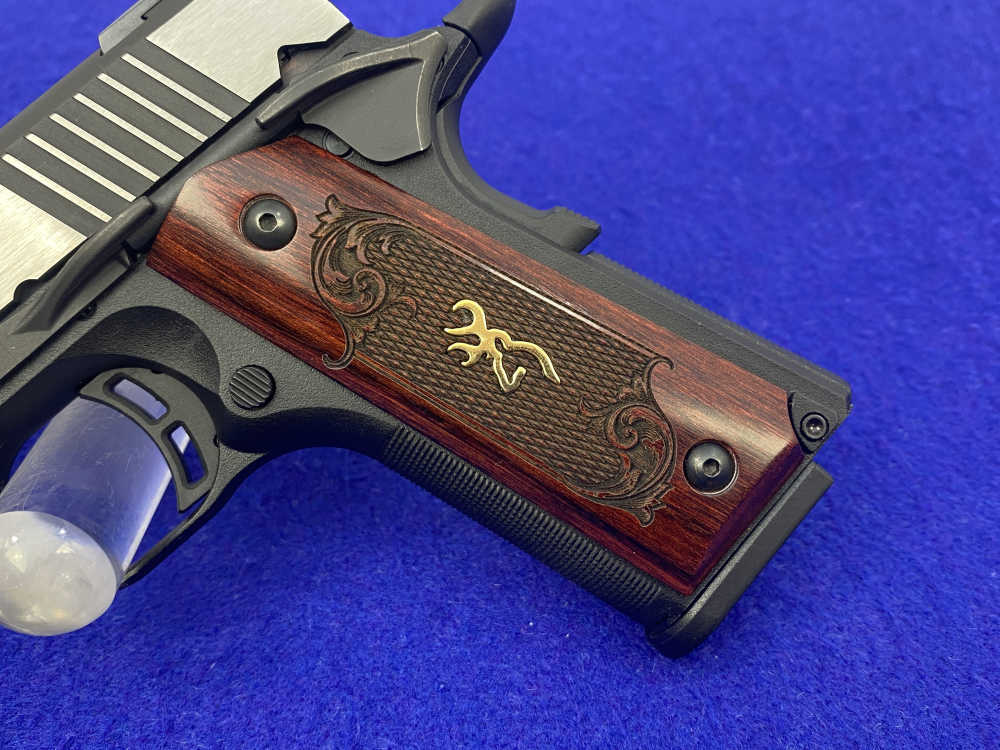 Browning 1911-380 Black Label Medallion .380 ACP 3.625" *ENGRAVED GRIPS*-img-7