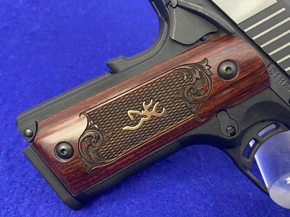 Browning 1911-380 Black Label Medallion .380 ACP 3.625" *ENGRAVED GRIPS*-img-11