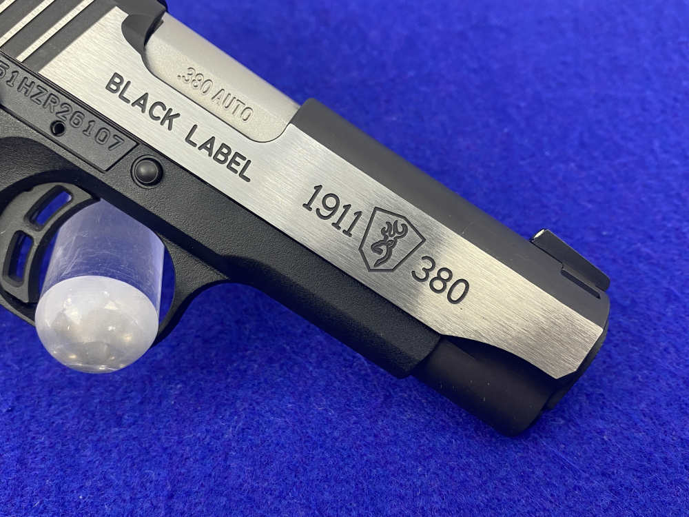 Browning 1911-380 Black Label Medallion .380 ACP 3.625" *ENGRAVED GRIPS*-img-14
