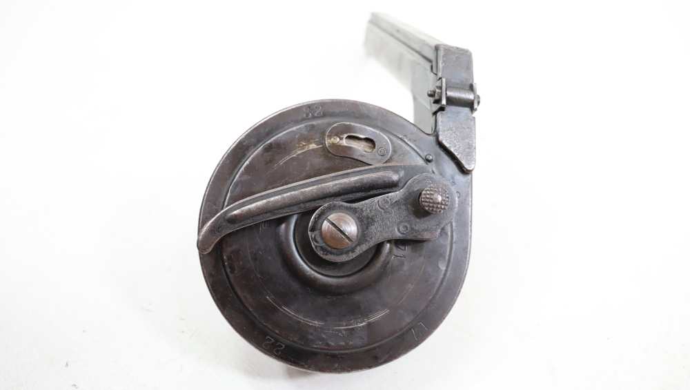ORG WWI TROMMELMAGAZIN 08 "SNAIL DRUM" GERMAN LUGER 32RD DRUM MAGAZINES-img-3