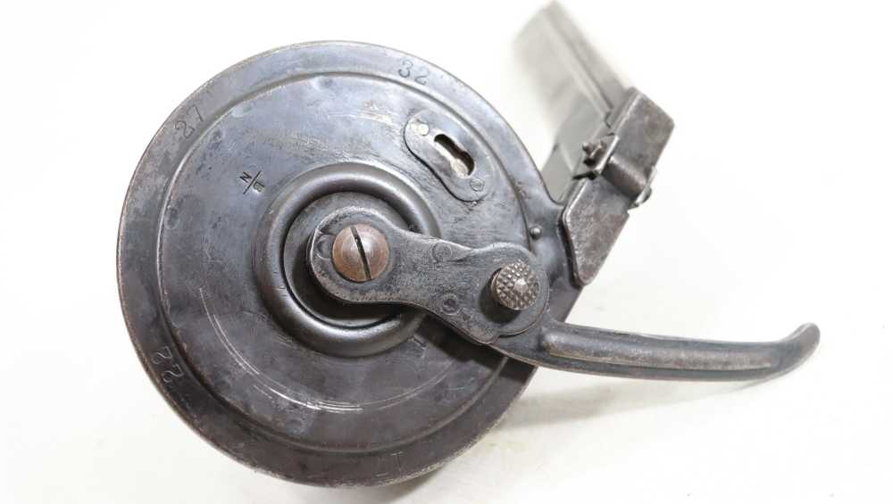 ORG WWI TROMMELMAGAZIN 08 "SNAIL DRUM" GERMAN LUGER 32RD DRUM MAGAZINES-img-4