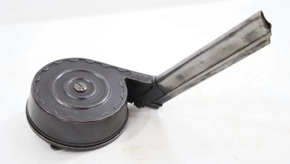ORG WWI TROMMELMAGAZIN 08 "SNAIL DRUM" GERMAN LUGER 32RD DRUM MAGAZINES-img-0
