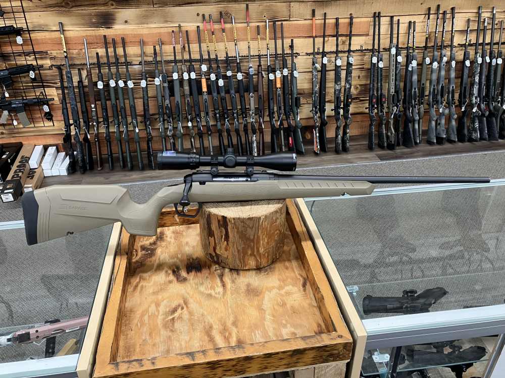 Savage Axis II XP Rifle w/Scope - 243 Win - 22" - 4+1 - Blued/FDE-img-0