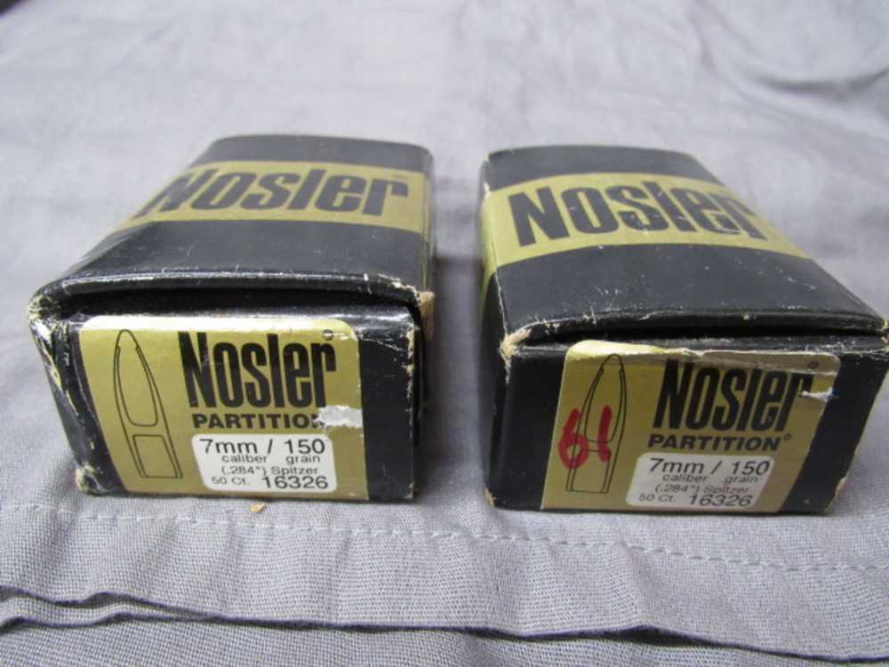 Nosler Partition 7MM 150 Grain (.284") Spitzer  # 16326  100 Count-img-1