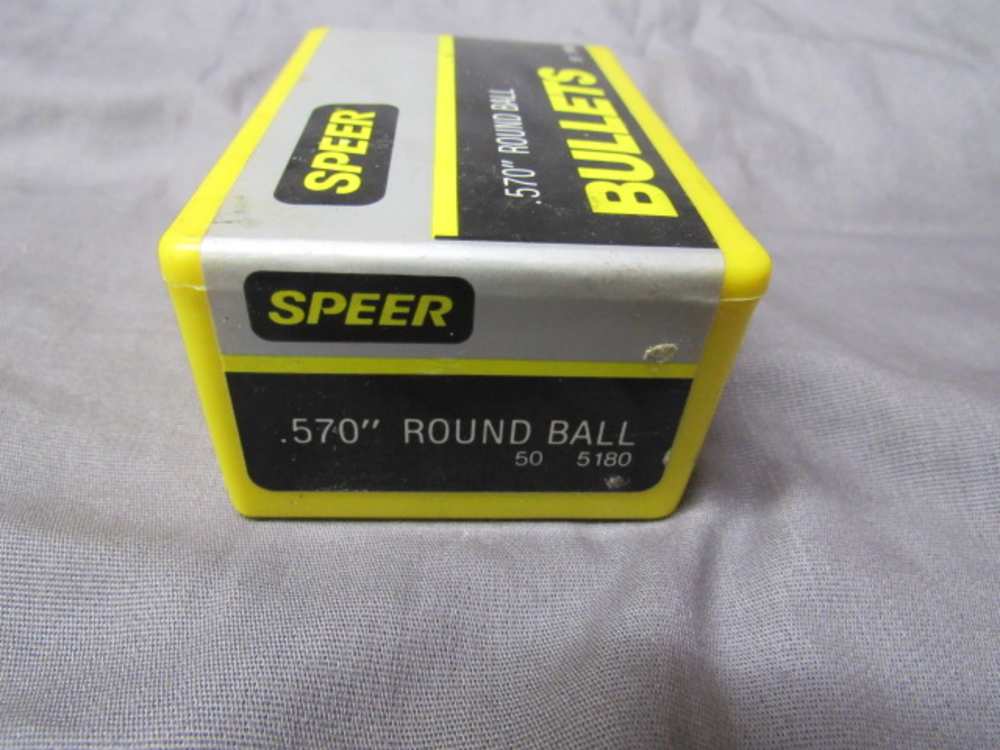 SPEER .570" Round Ball Bullets Speer # 5180,   50 Count Box-img-0