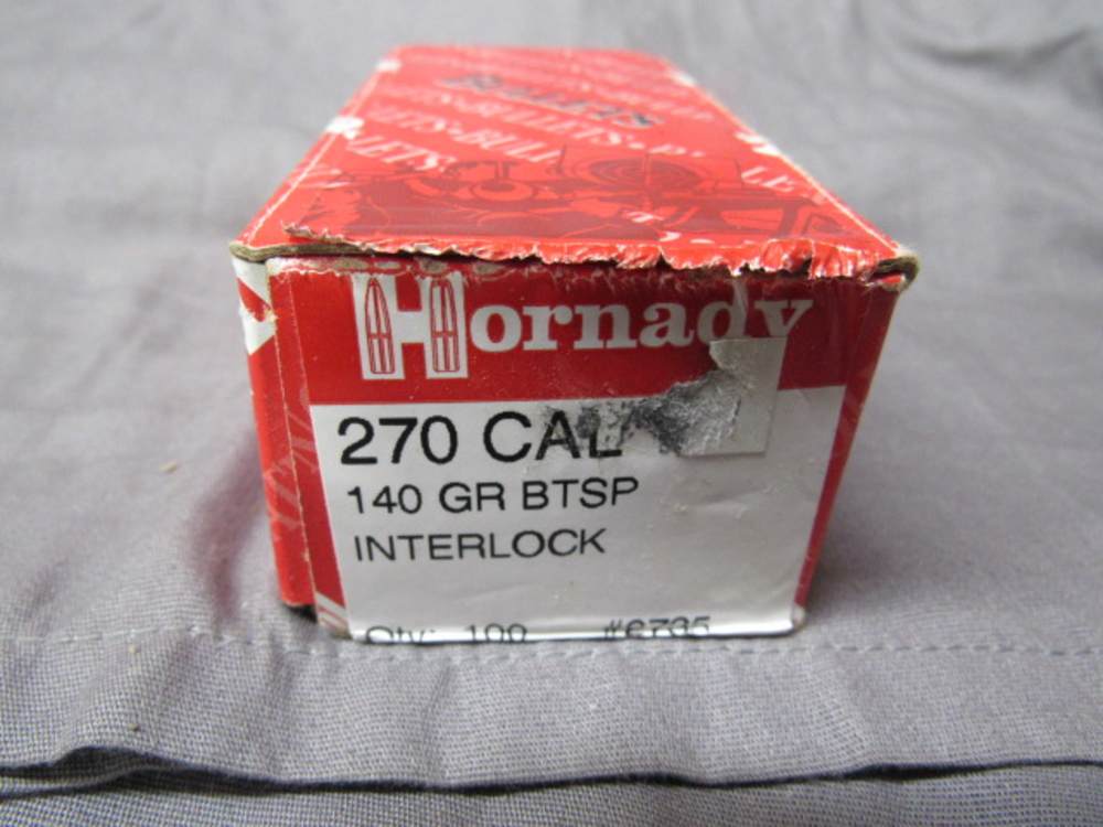 Hornady 270 Caliber 140 GRain BTSP Interlock #2705 90 Count-img-1