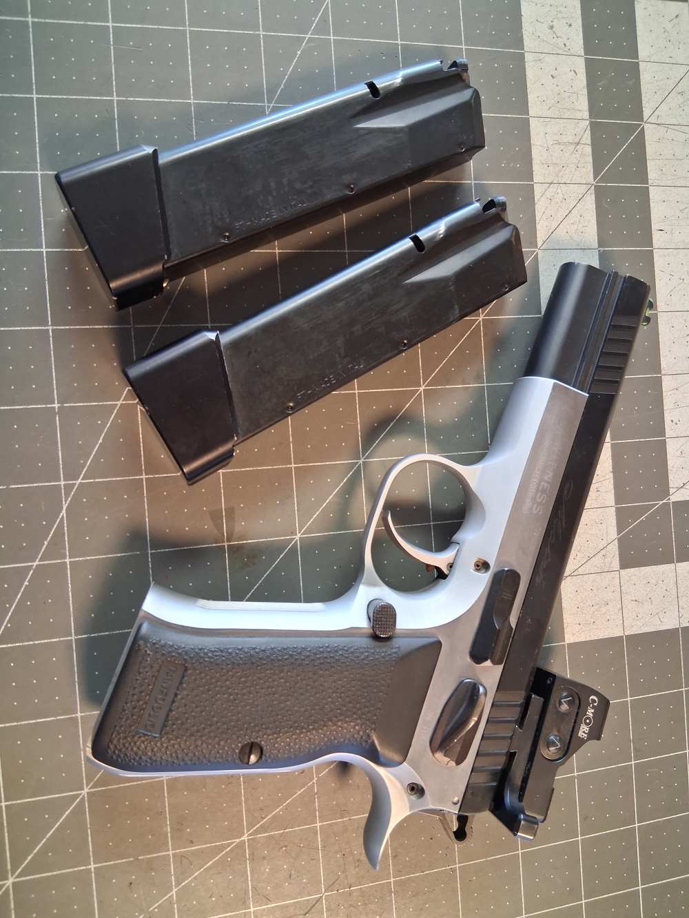 tanfoglio witness match p40l c-more sts red dot 2 magazines stainless-img-0
