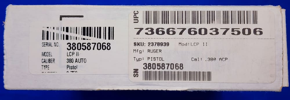 RUGER LCP II .380 ACP 2.75" IN BOX W/ POUCH & MANUAL-img-6