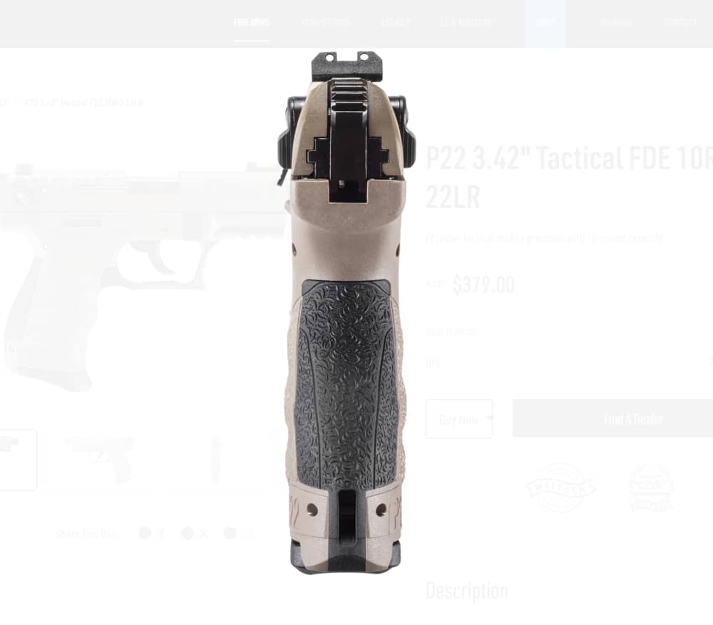 Walther Arms P22Q 22LR Full FDE 3.4" - Semi-Auto Tactical Pistol 5120753-img-4