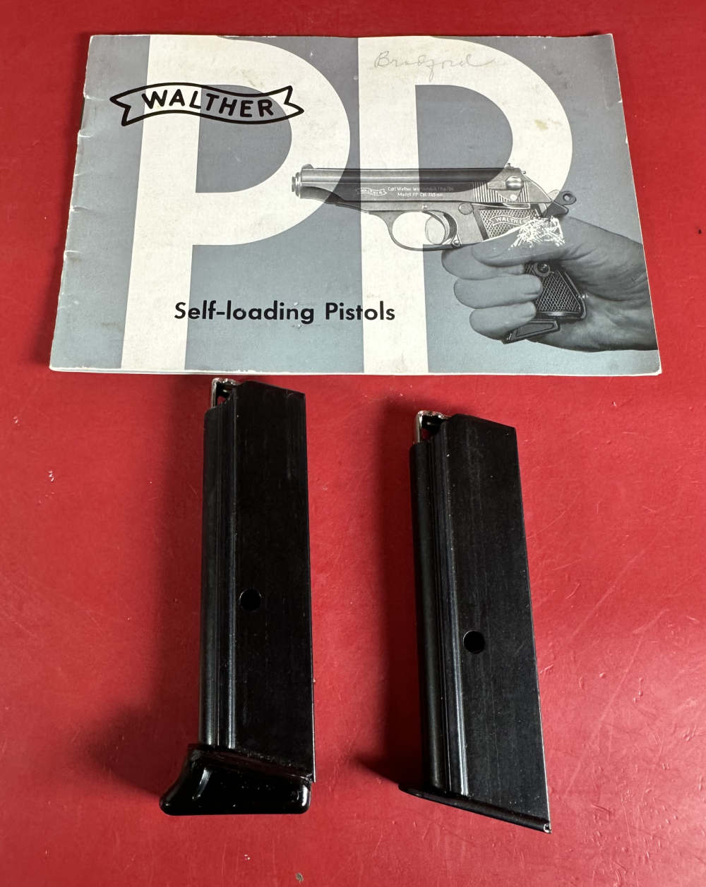 1972 WALTHER PP .380 ACP BLUED. 2 mags. Box. Excellent Condition-img-12