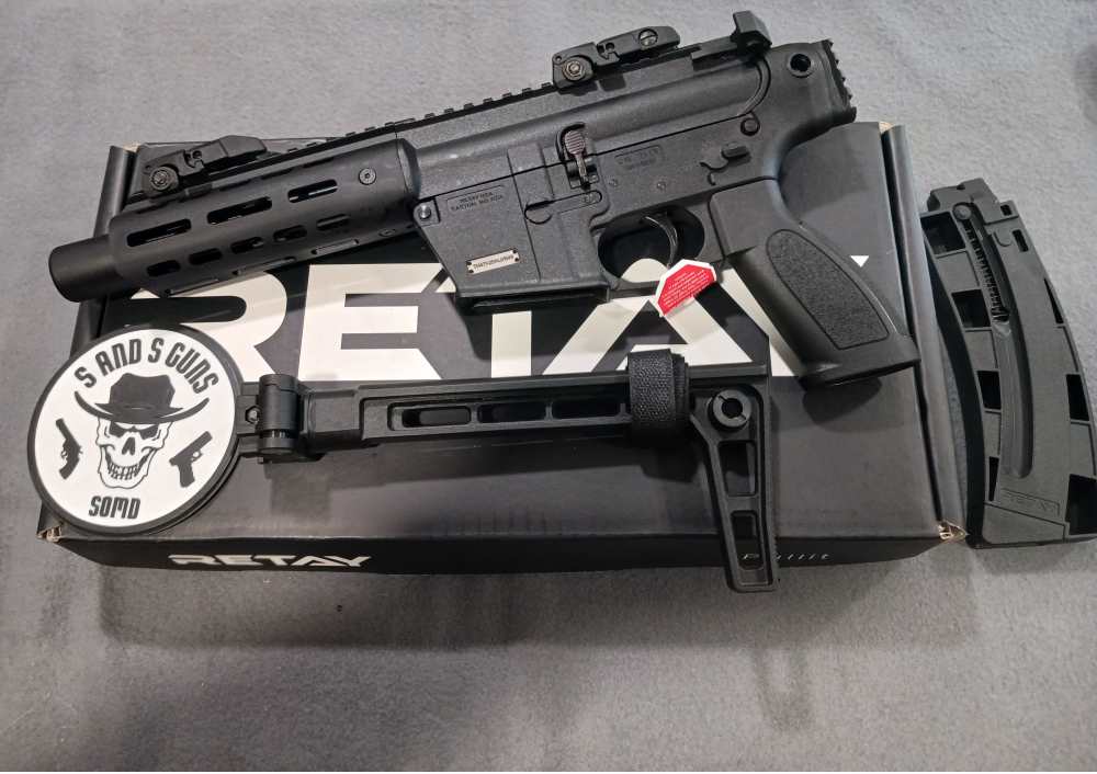 RETAY RA22 .22 LR 8" 10+1 W/BRACE SEMI AUTO PISTOL NEW-img-2