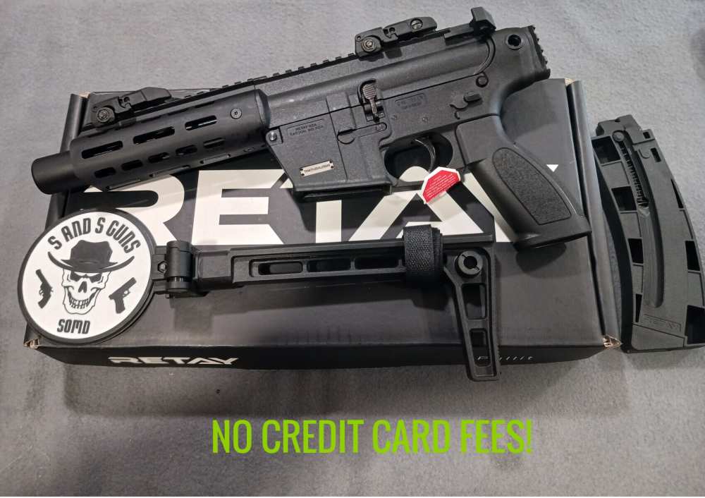 RETAY RA22 .22 LR 8" 10+1 W/BRACE SEMI AUTO PISTOL NEW-img-0