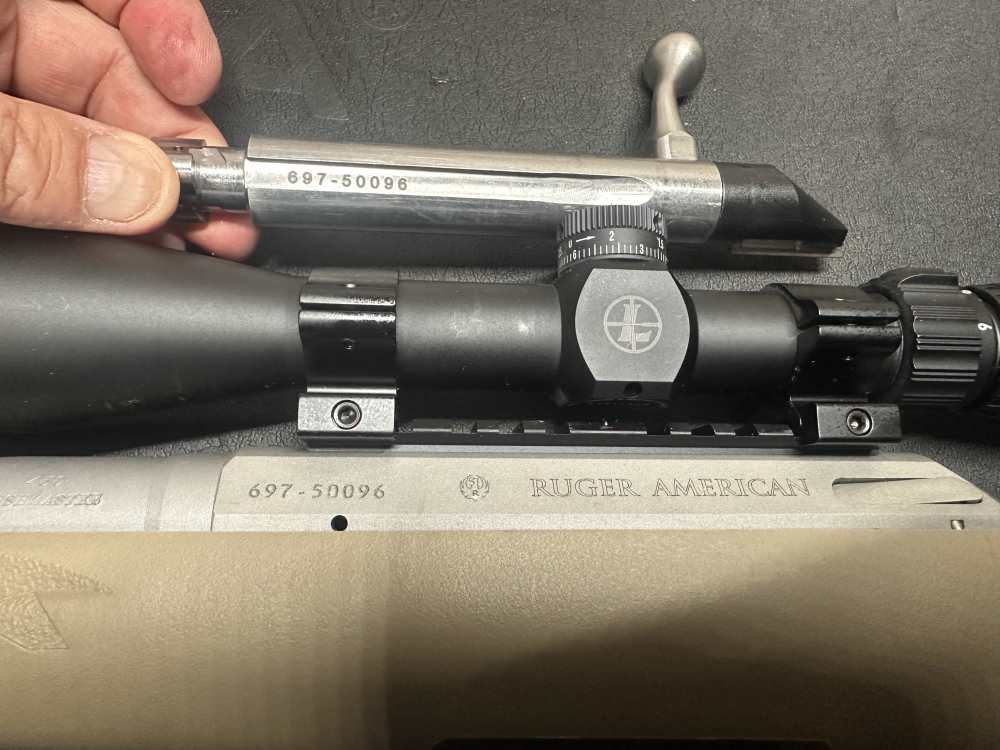 Ruger American .450 Bushmaster Stainless with 3-9x 40 Leupold Scope-img-3