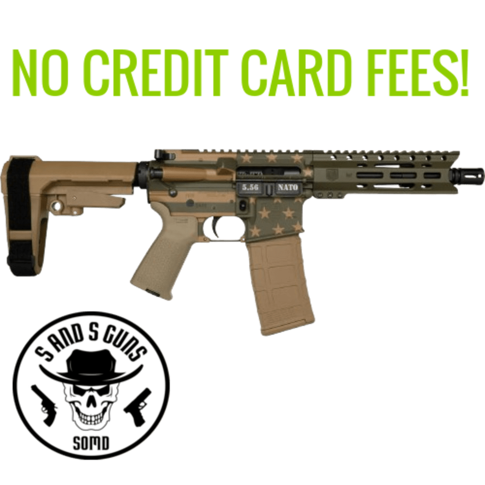 DIAMONDBACK DB-15 5.56 .223 30-RD ODG FLAG AR-15 SEMI AUTO PISTOL NEW-img-0