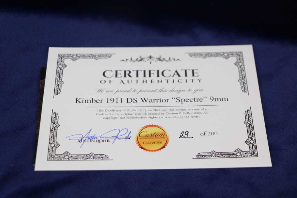 C&C Kimber DS Warrior Spectre, CNCSPECTRE9, 9mm, 5", 29 out of 200, NIB-img-17
