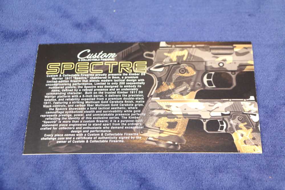 C&C Kimber DS Warrior Spectre, CNCSPECTRE9, 9mm, 5", 29 out of 200, NIB-img-18
