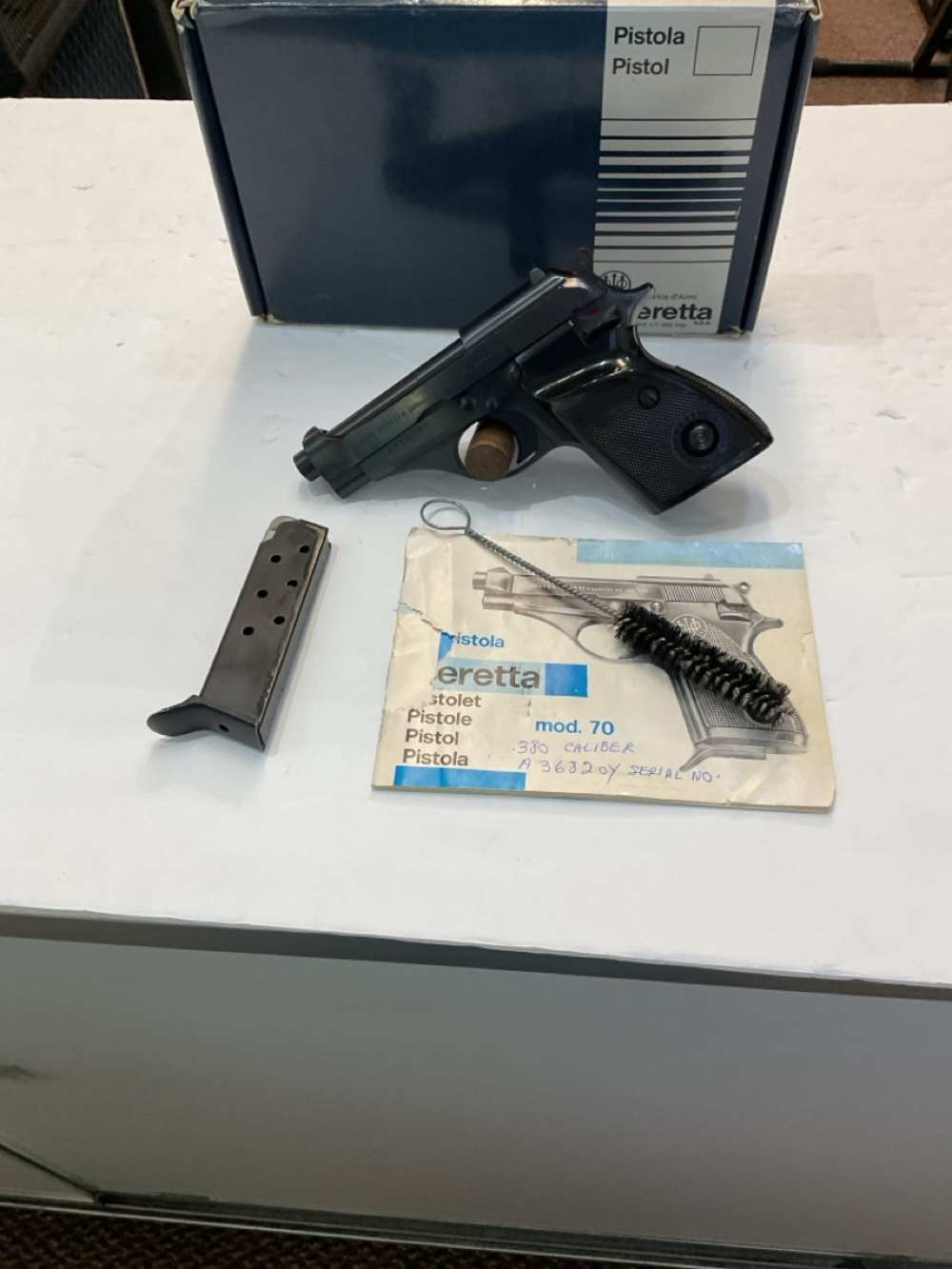 Beretta 70S Semi Auto Pistol - .380 ACP, 3.5" Barrel, 1 mag, Orig. Box-img-0