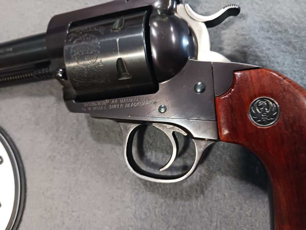 1997 RUGER NEW MODEL SUPER BLACKHAWK BISLEY 44 MAG 7.5" SINGLE ACTION USED-img-4