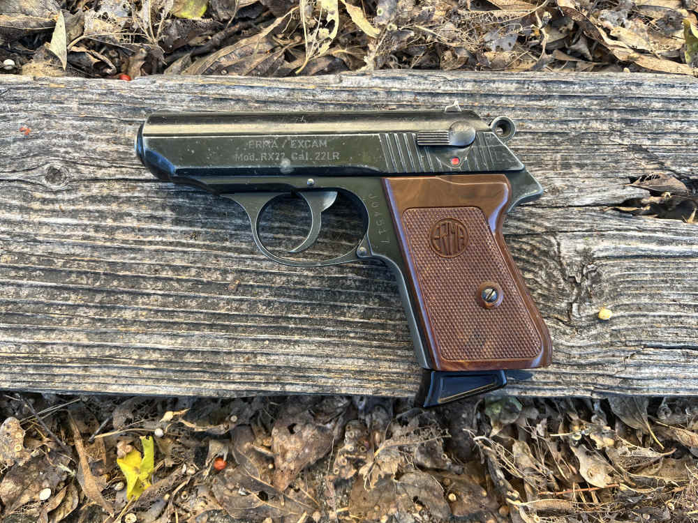 Erma RX22 PPK Style 22 LR *CRACKED SLIDE* PENNY NO RESERVE! .01 $.01 -img-0