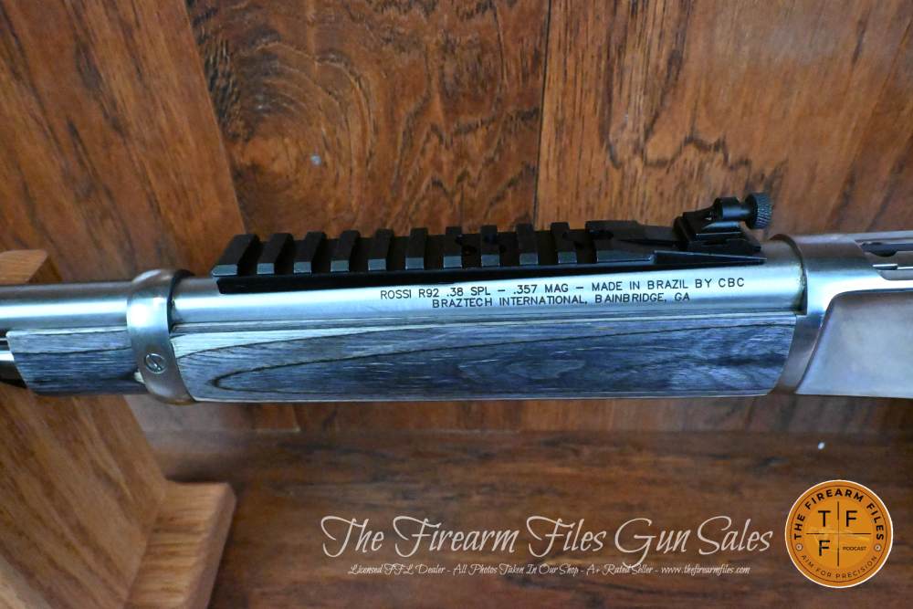 Rossi R92 2093-LW Laminate Stainless .357 Magnum Rifle, 20" New in Box-img-12