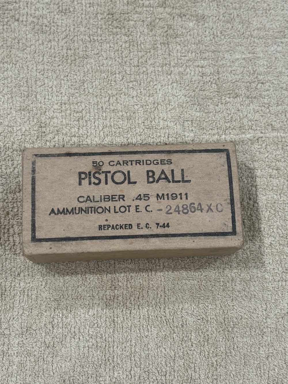 WWII WW2 45 ACP Pistol Ball M1911-img-0