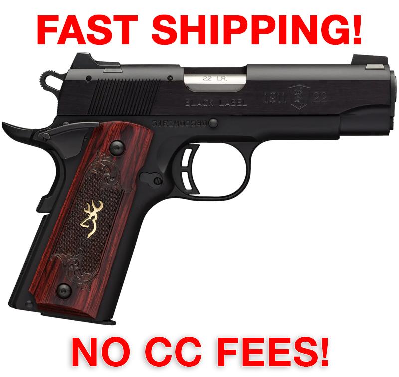 Browning 051852490 1911 Black Label Medallion Compact 22 Lr 10+1, 3.63" Tar-img-0