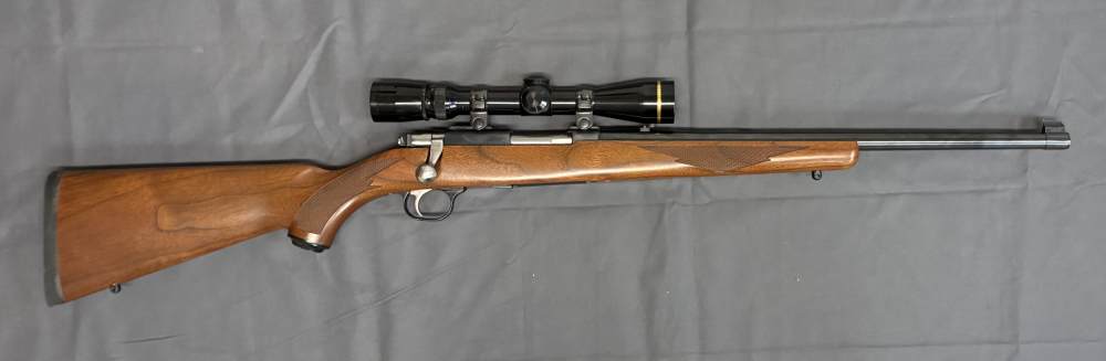 Ruger 77/44 44Mag 18” Walnut Polished Blue w/ Leupold -img-0