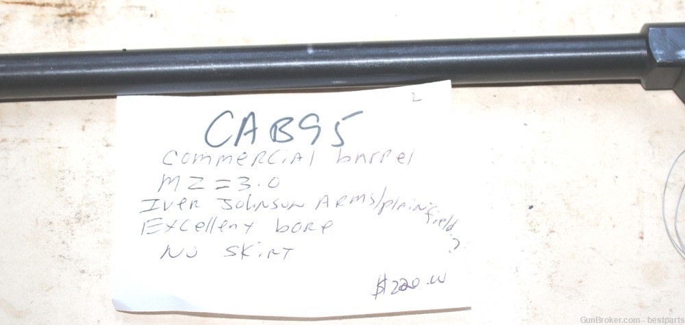 M1 Carbine Barrel, Commercial Barrel, MZ=3.0- #CAB95-img-3
