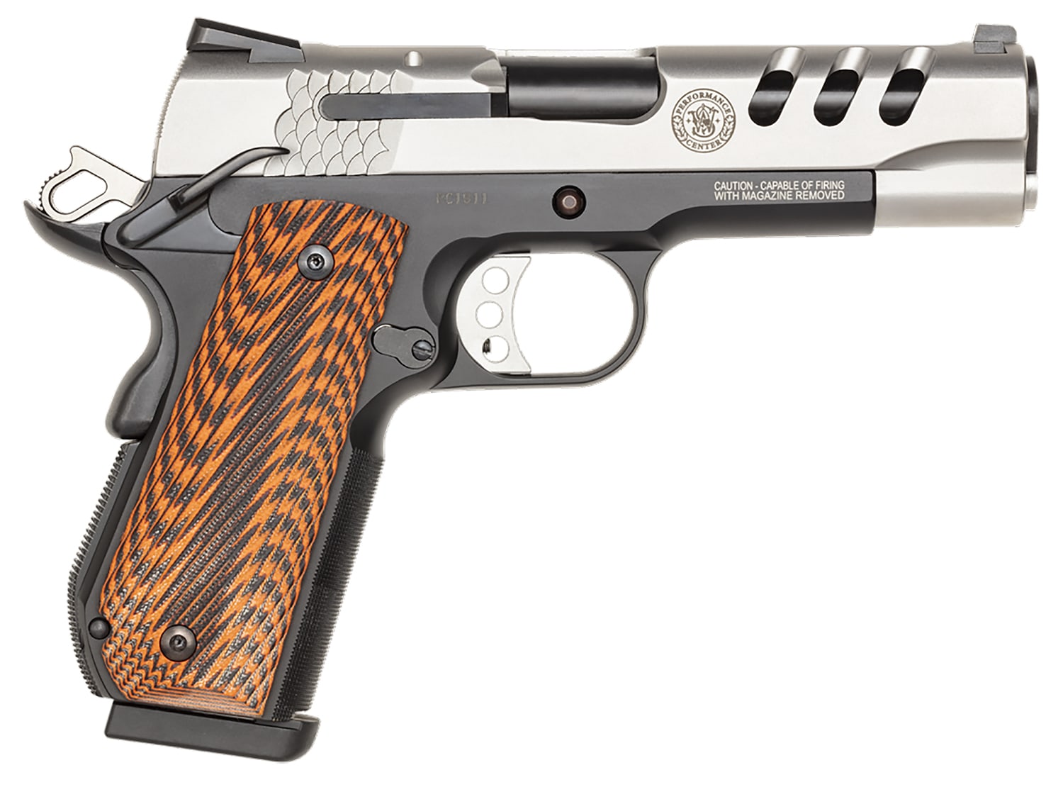 Smith & Wesson 170344 1911 Performance Center 45 ACP 4.25" Throated Barrel-img-1