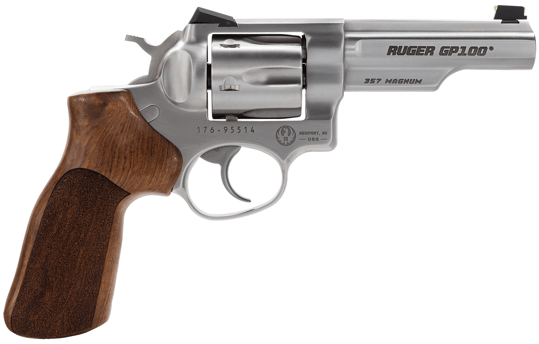 Ruger 1754 GP100 Match Champion Medium Frame 357 Mag 6rd 4.20" Satin Stainl-img-0