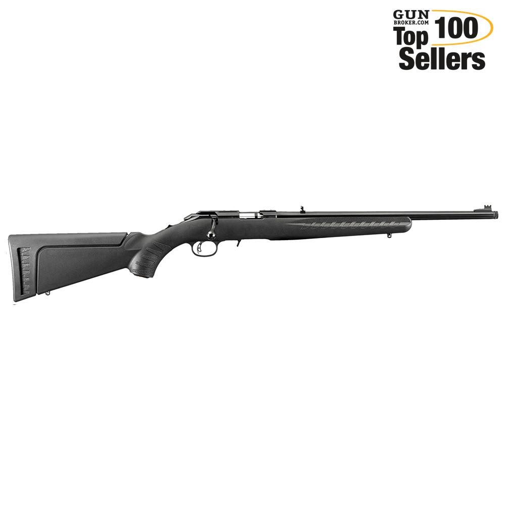 RUGER American Rimfire 17 HMR 18in Thread Brl 9rd Bk Synth Stock Bolt Rifle-img-0