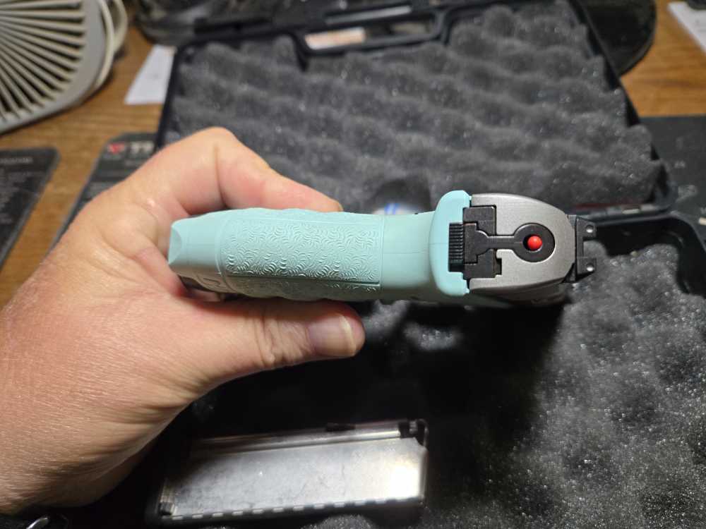 German Walther Stainless/ Angel Blue CCP M2 9MM Pistol-img-3