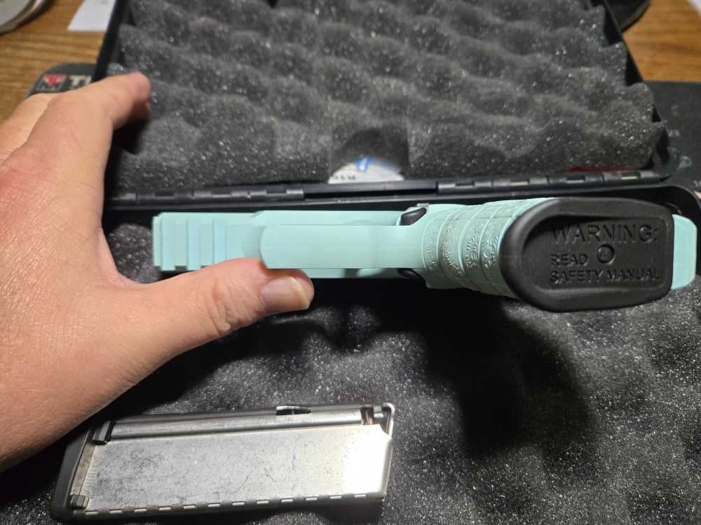 German Walther Stainless/ Angel Blue CCP M2 9MM Pistol-img-5