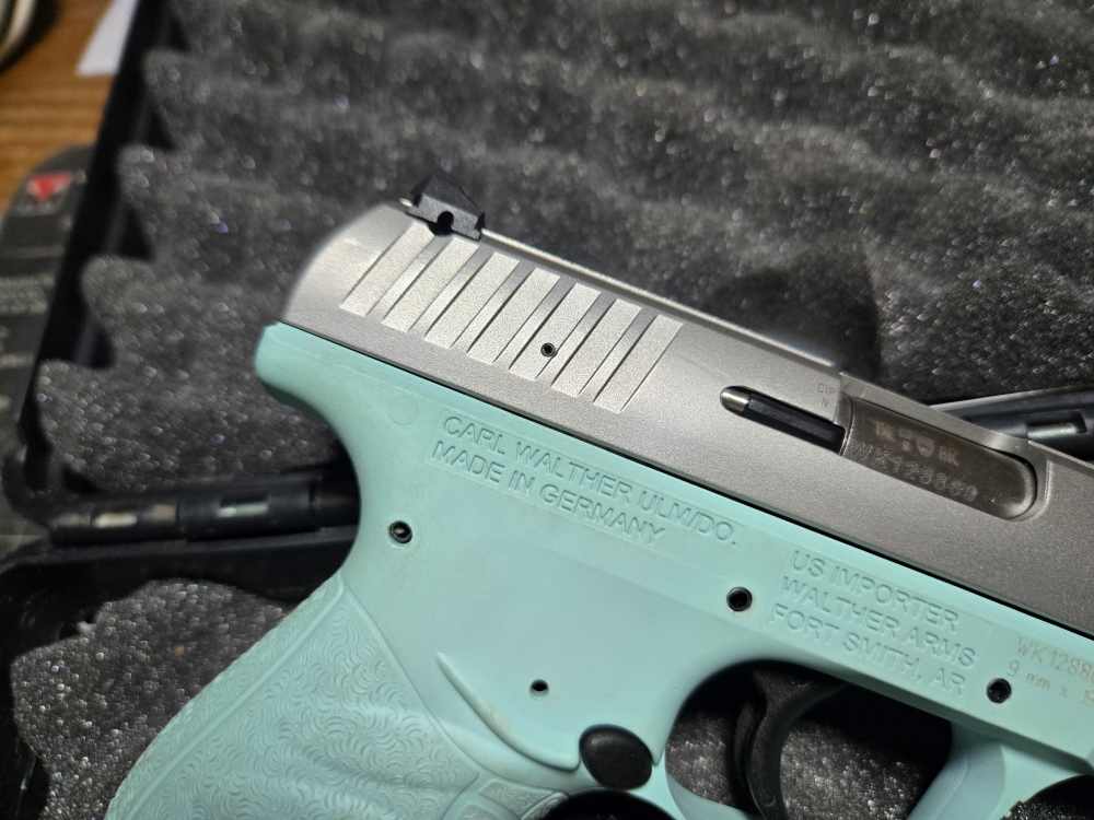 German Walther Stainless/ Angel Blue CCP M2 9MM Pistol-img-11