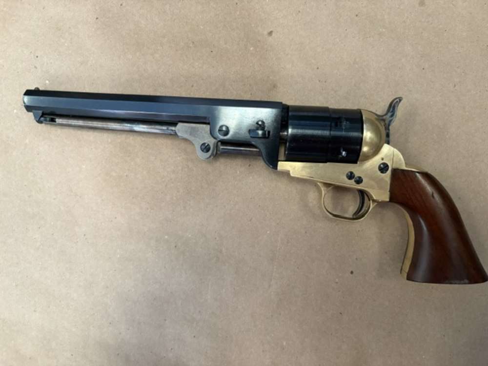 Vintage Pietta 1851 Colt Navy Blank Fire revolver-img-1