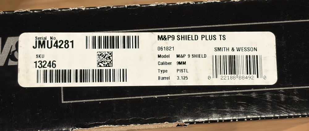 Smith and Wesson M&P9 Plus TS Factory New-img-1