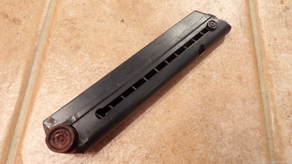 Repro WW1 Wood Bottom Kriegsmarine Imperial Navy Luger 1902 /08 Magazine -img-2