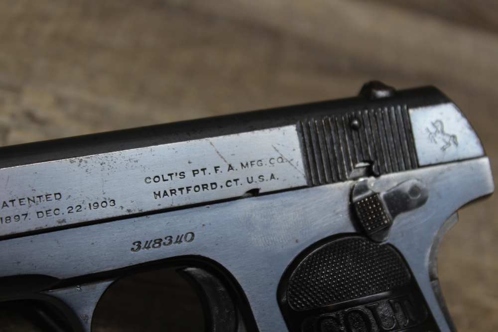 Colt 1903 Pocket Hammerless .32 ACP 3.75" Bbl One Mag 1920-img-17