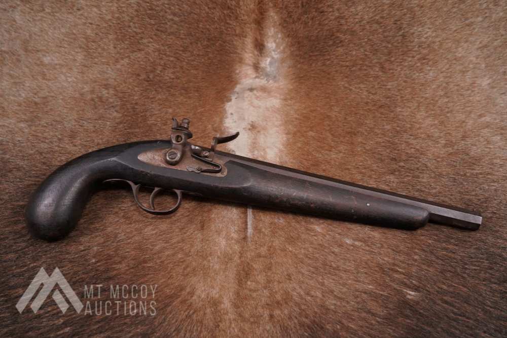 Contemporary Flintlock Pistol .52 Cal 11.5” Black Powder Handgun Antique-img-0