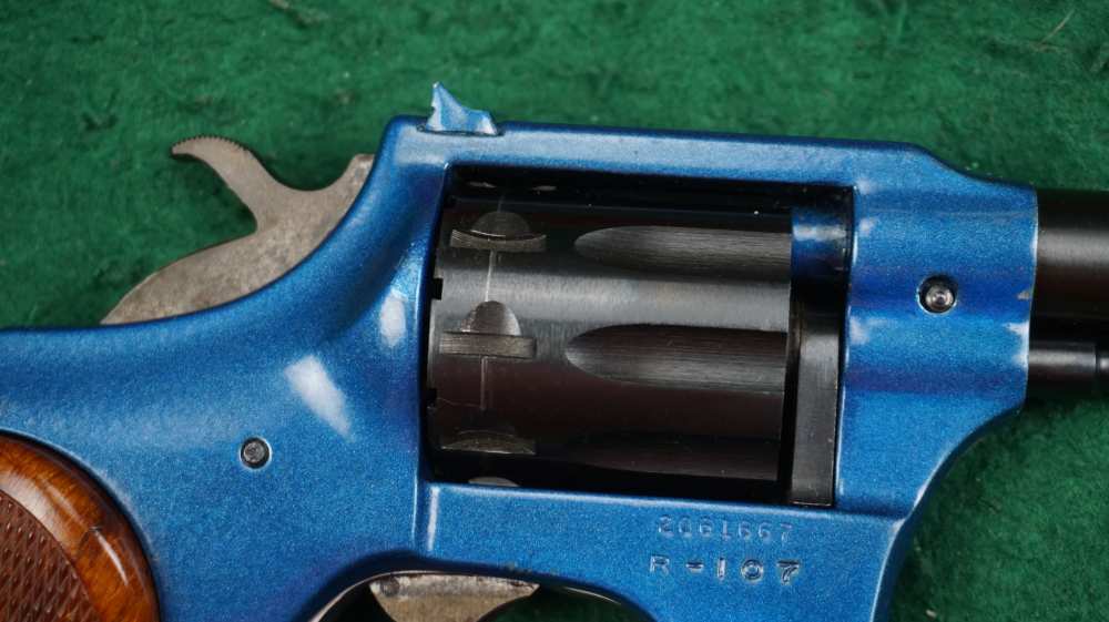 High Standard R-107 R107 Sentinel 22lr 4" Bright Blue 1¢ Start C&R OK-img-15
