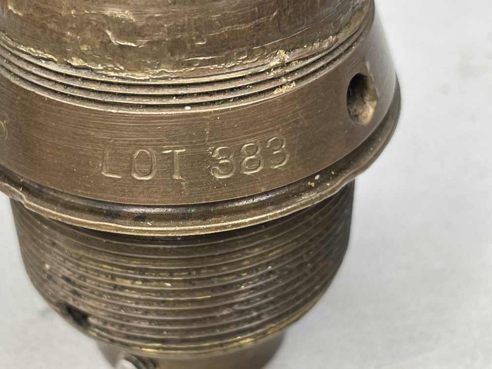 WW1 era No. 101 II Artillery fuze 1916 inert British military-img-4