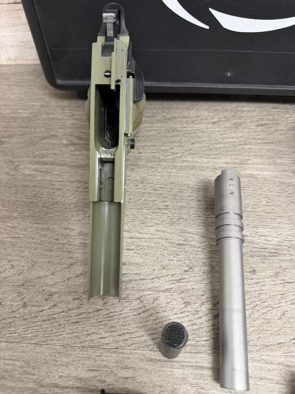 STI LAWMAN 5.0 1911 9MM 5" GREEN FRAME ORIGINAL BOX SINGLE STACK -img-32