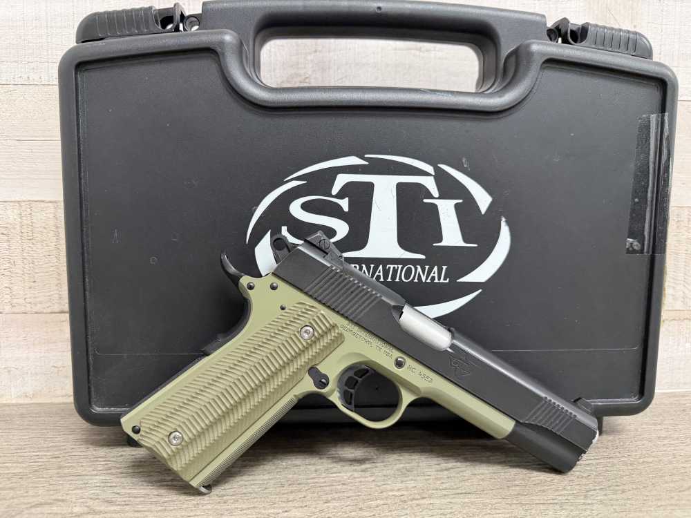 STI LAWMAN 5.0 1911 9MM 5" GREEN FRAME ORIGINAL BOX SINGLE STACK -img-14