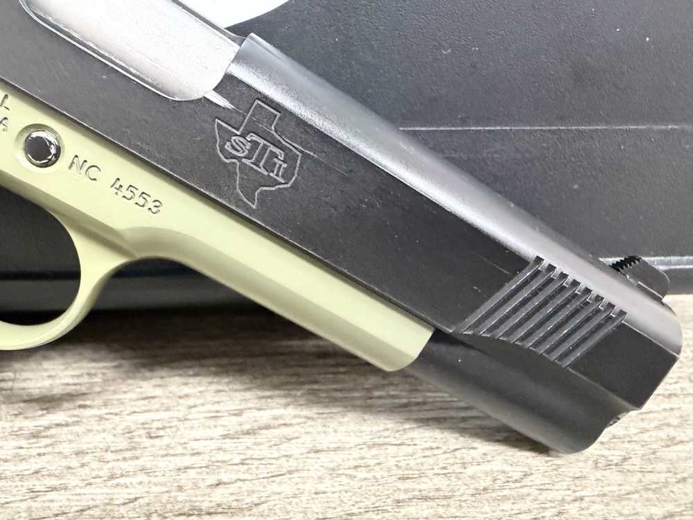 STI LAWMAN 5.0 1911 9MM 5" GREEN FRAME ORIGINAL BOX SINGLE STACK -img-21