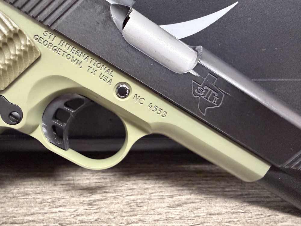 STI LAWMAN 5.0 1911 9MM 5" GREEN FRAME ORIGINAL BOX SINGLE STACK -img-20
