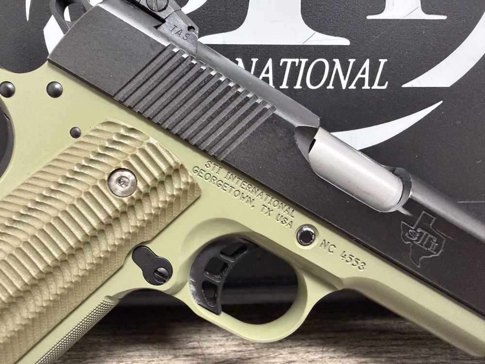 STI LAWMAN 5.0 1911 9MM 5" GREEN FRAME ORIGINAL BOX SINGLE STACK -img-19