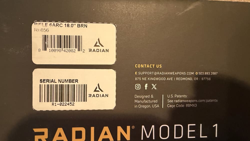 Radian MODEL 1 RIFLE 18” 6mm ARC RADIAN BROWN-img-6