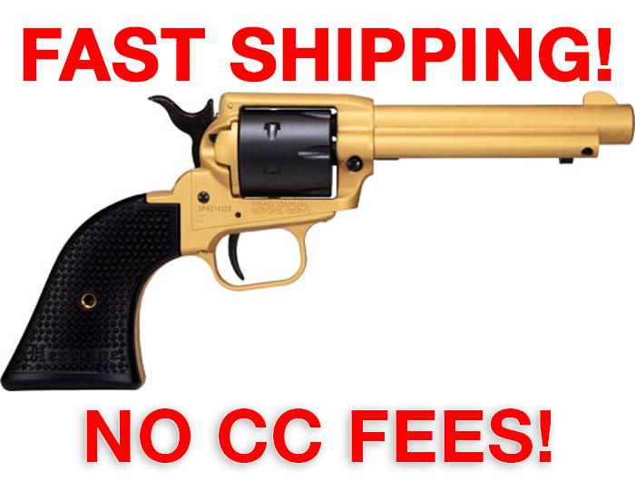 Heritage Rough Rider Small Bore 22LR 4.75" 6rd Gold Cerakote RR22S4-img-0